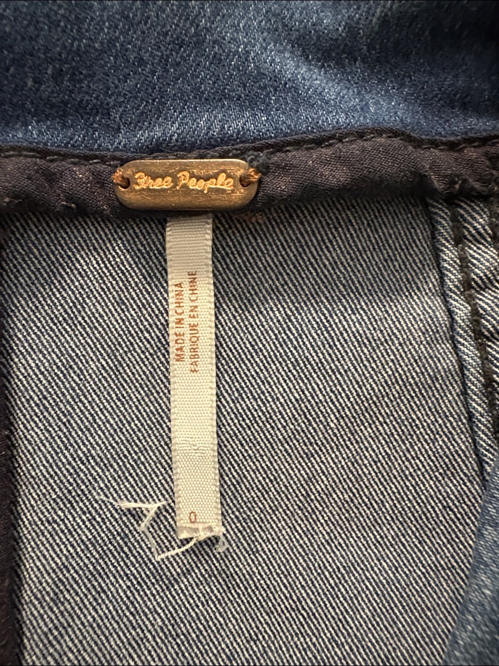 Free People Misses Women’s Jean mini Skirt size 0 - Picture 2 of 4